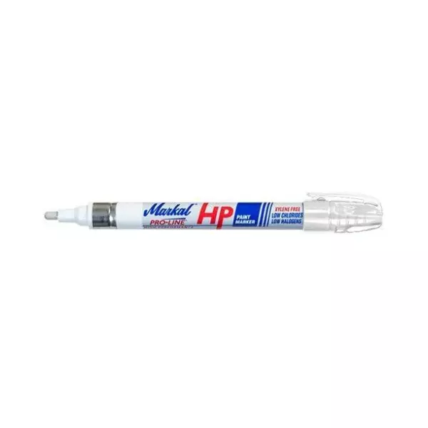 Marcador Permanente Branco Pro Line Hp Markal Abrasivo Para Inox